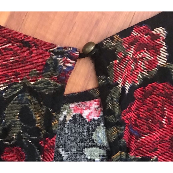 forever 21 witchy bell sleeve floral dress large - Picture 7 of 9